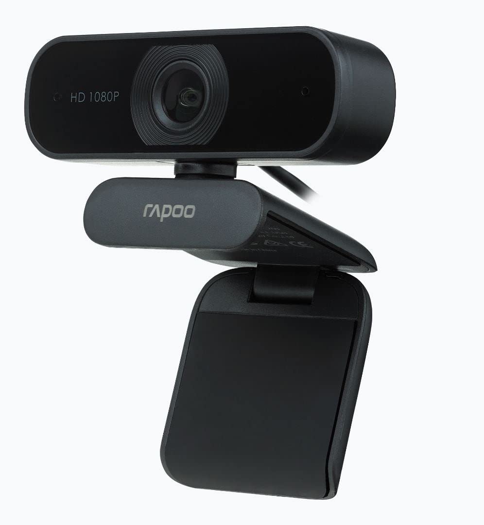 Rapoo C260 USB Black Full HD Webcam, 1080p 30hz, 360 Horizontal, 95 Super Wide-Angle