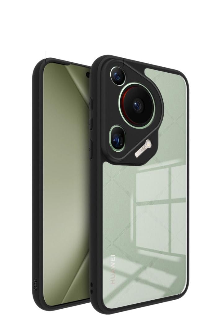 Hard Crystal Q Series Black Frame Luxury Case For Huawei Pura 70 Ultra