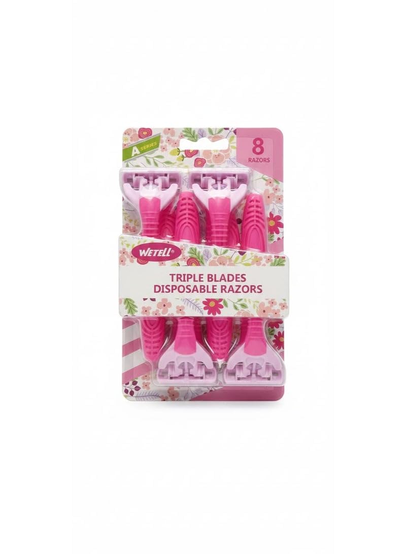 ladys triple blades disposable razors