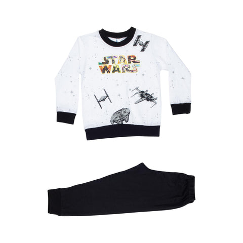 Papillon Boys Pajama Long Sleeves T-shirt&Pants Printed Star War Pajama Set (pack of 1)