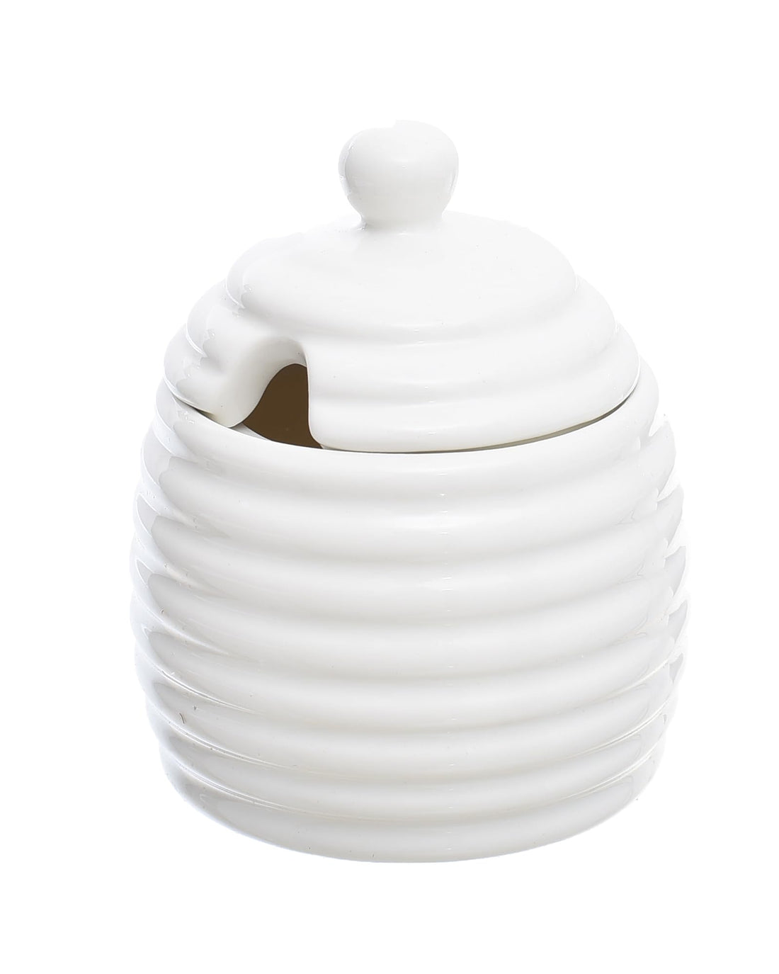 Rosa Porcelain Honey Pot, Multicolour