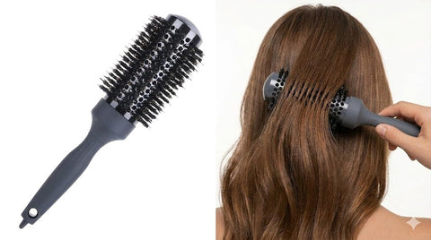 Round Brush for Blow Drying,Thermal Nano Ionic Round Drying Hair brush Professional for Styling Hair Curling Brush-black color (SIZE -32M)
