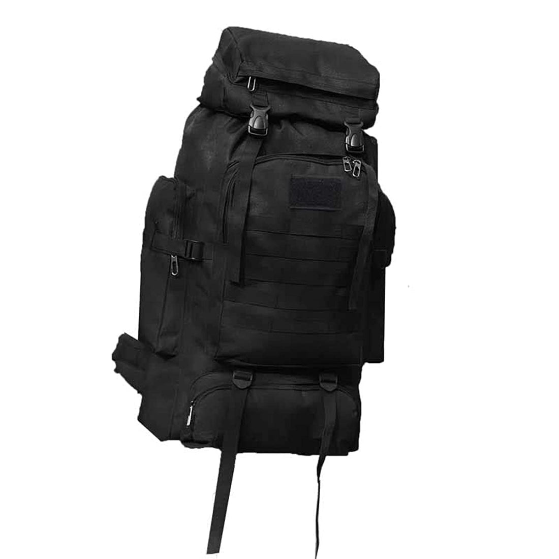 Jewlri Tactical Military Backpack Large Capacity 70L Hiking Backpack Military Backpack for Backpacker Hunting Hiking Trekking Camping and Other Outdoor Activities Black/Grey Camouflage