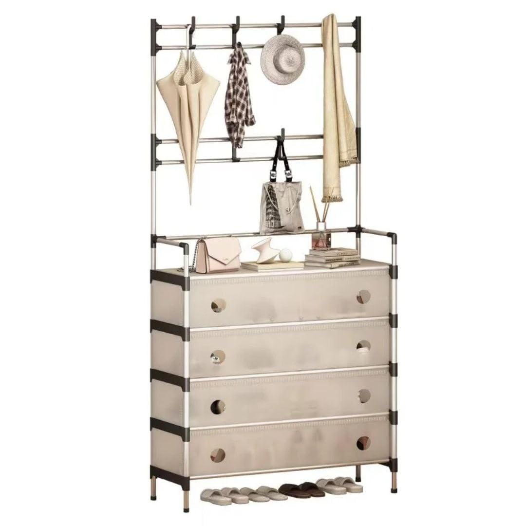 "Versatile Metal Stand - Hangers and Clothes Organizer, Adds a New Touch to Your Home Decor!" - Generic