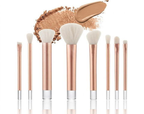 Makeup Brush Set - Eye Makeup Brush Set, Makeup Brushes Set for Artists, Everyday Essentials -8 Pieces