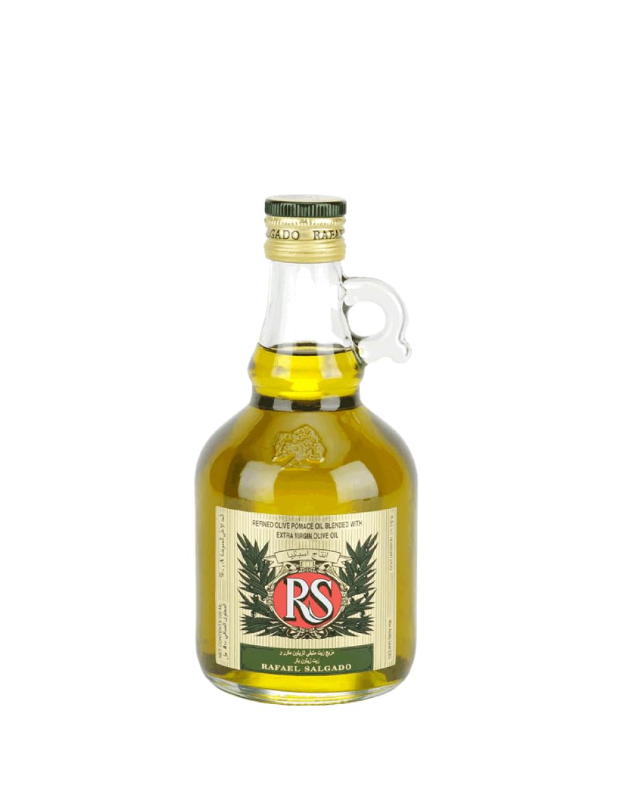 Rafael Salgado Virgin Olive Oil | First Cold Pressed Oil | Good for Salad Dressing & Flavouring | Zero Cholesterol and Trans Fat | Glass Jar - 500ml