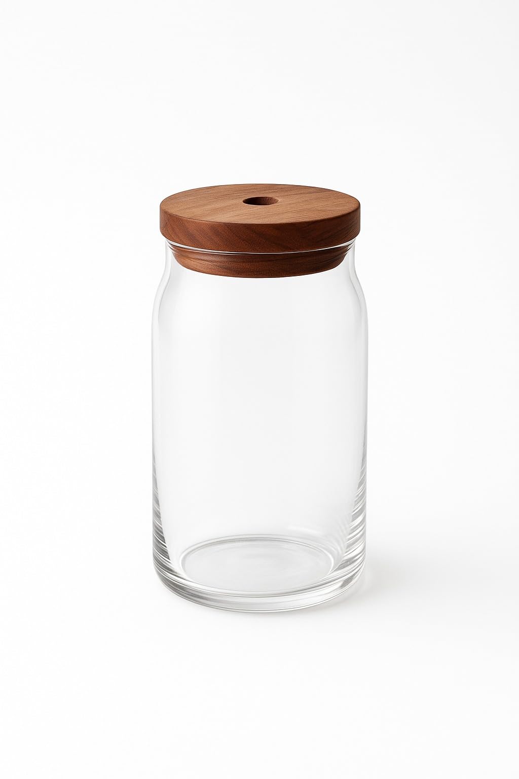 Portal Glass Cup with Bamboo Lid and Glass Straw – Transparent Reusable Drinking Cup