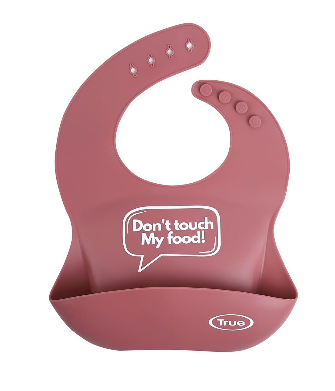 True Gold Silicon bib with pouch