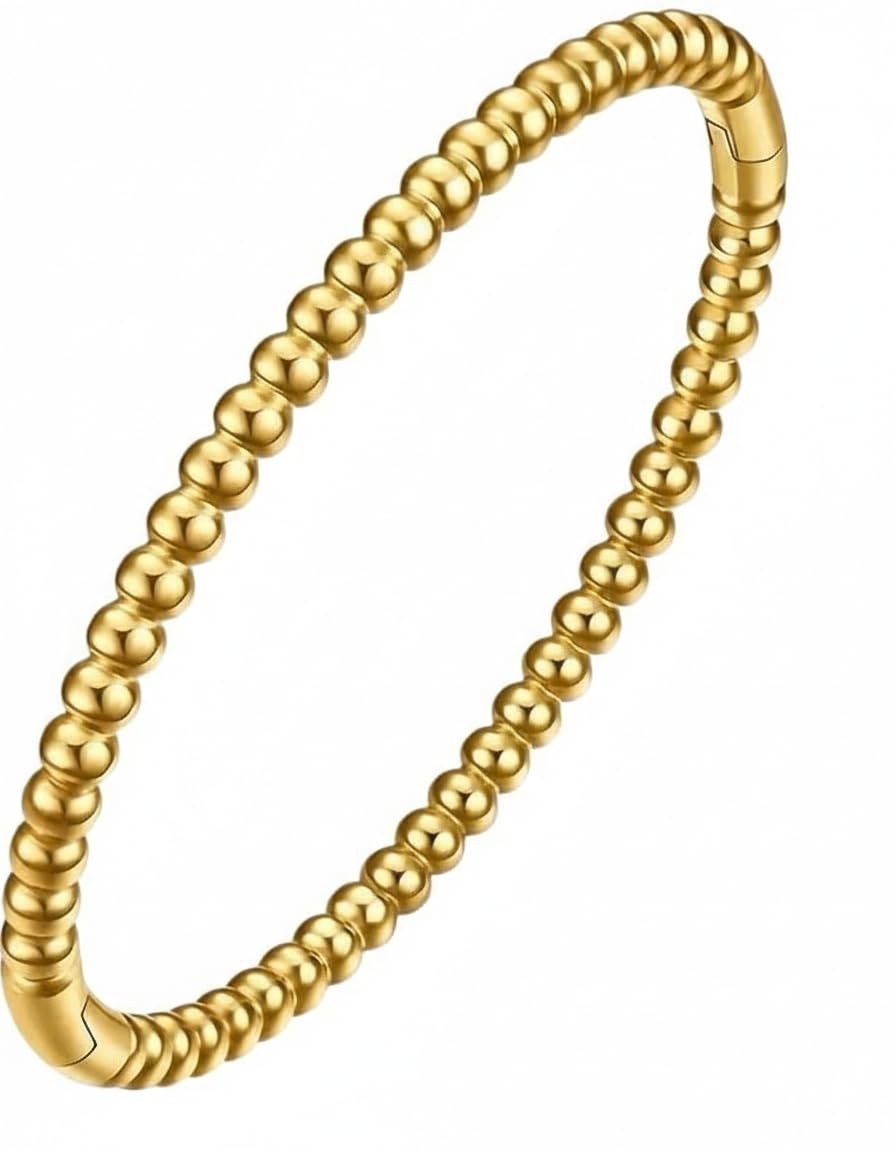 18K Gold Plated Stainless Steel Bracelet for Women Elegant and Luxury Designs Simple Bracelet Set for Occasions Holiday Daily Use Gift for Her