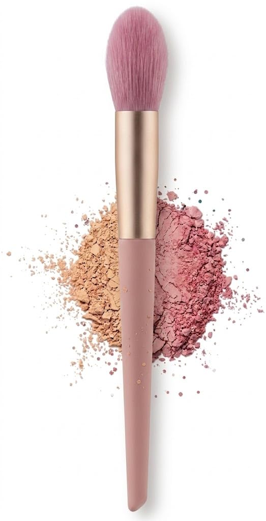 1pc Makeup Brush & Blush Brush & Powder, Soft And Multifunctional Fiber For Daily Makeup-pink color -1pc