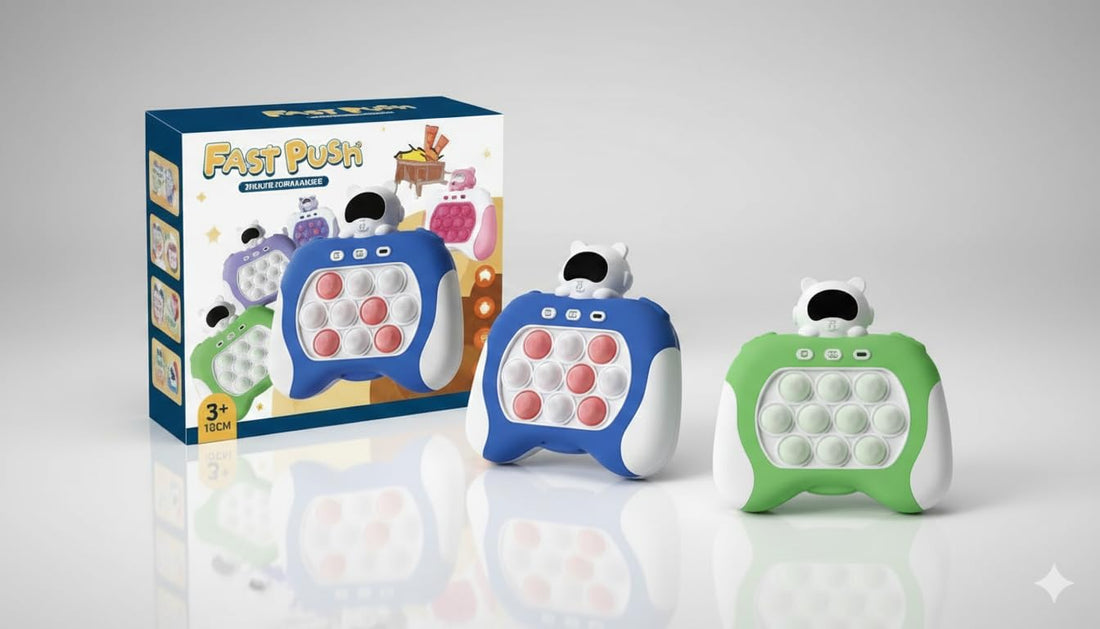GHAZAL SUPER JOY Quick Push Game with Light Pop Game It Fidget Toys for Kids Adults | Fast Push Bubble Game Handheld Puzzle Game Machine for Boys Girls 3 4 5 6 7 8