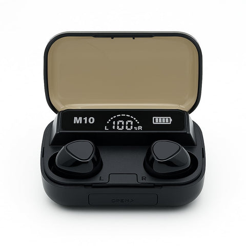 M10 Wireless Earbuds Bluetooth 5.1, True Wireless Stereo In-Ear Headphones with Digital Display, Touch Control, Fast Charging, HiFi Sound, 280H Standby