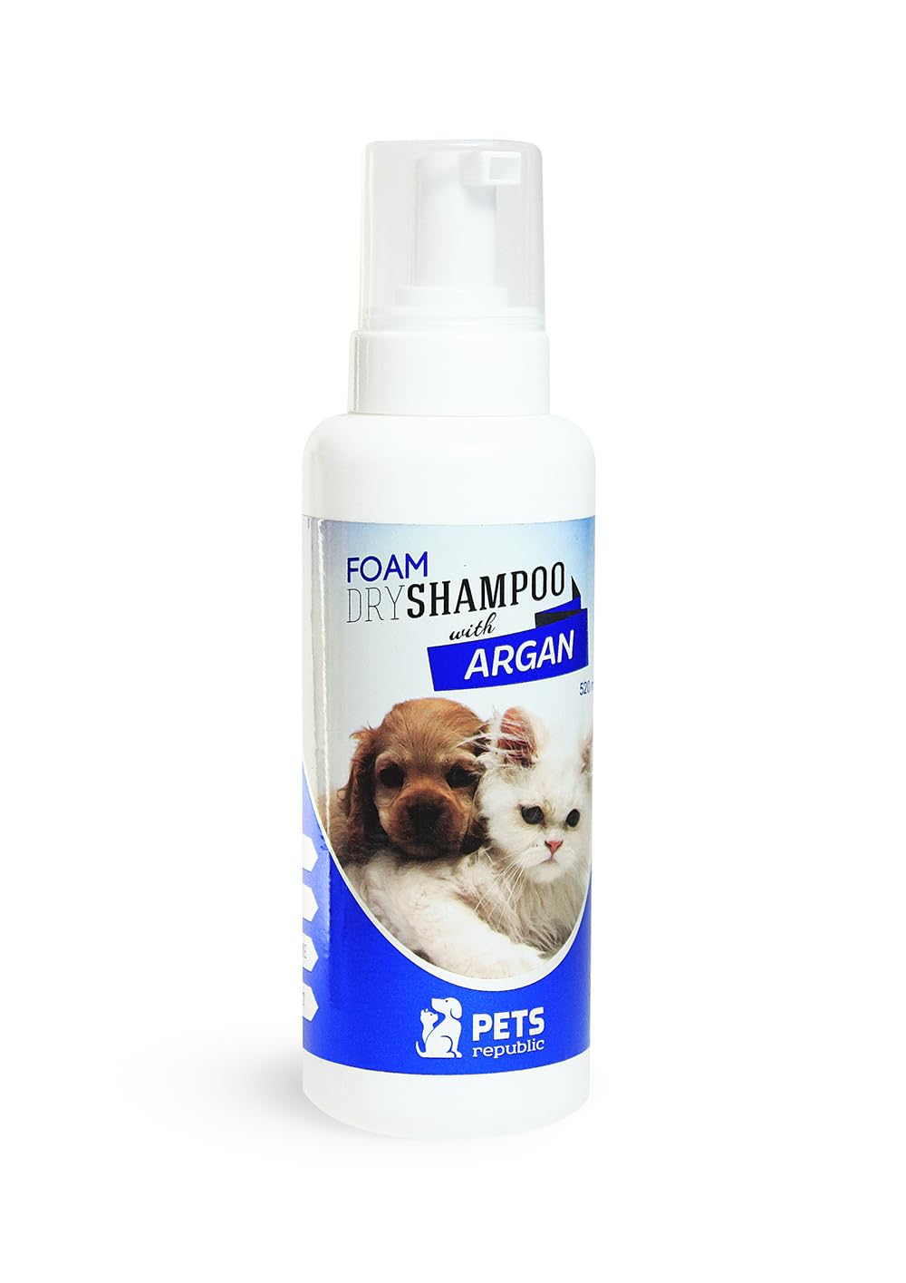 Pets republic foam shampoo with argan - 520 ml