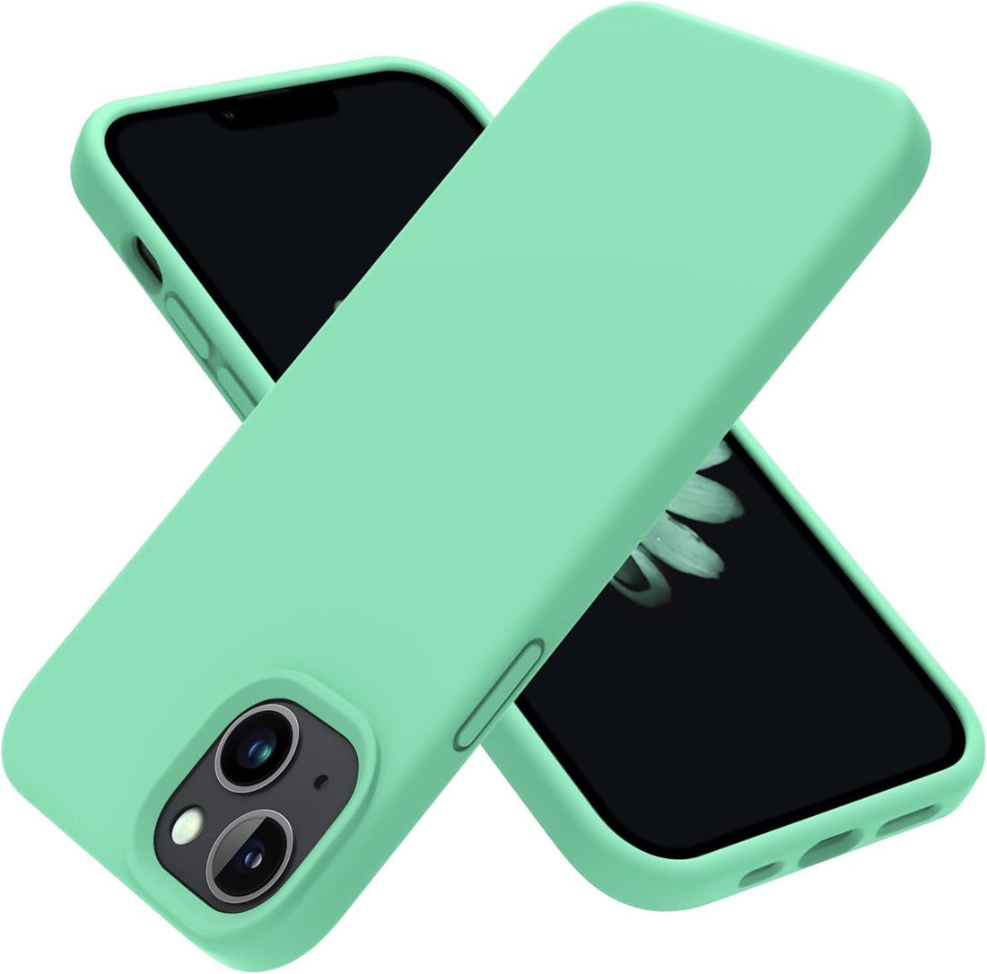 Next Store Silicone Case Compatible with iPhone 14 Pro - Perfect Protection and Stylish Design, Compatible with Wireless Charging, Protects Against Bumps and Scratches (Light Green)