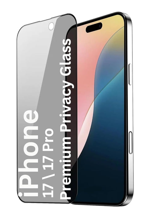 Privacy Anti-Spy Screen Protector with Black Frame for Apple iphone (17 Pro)