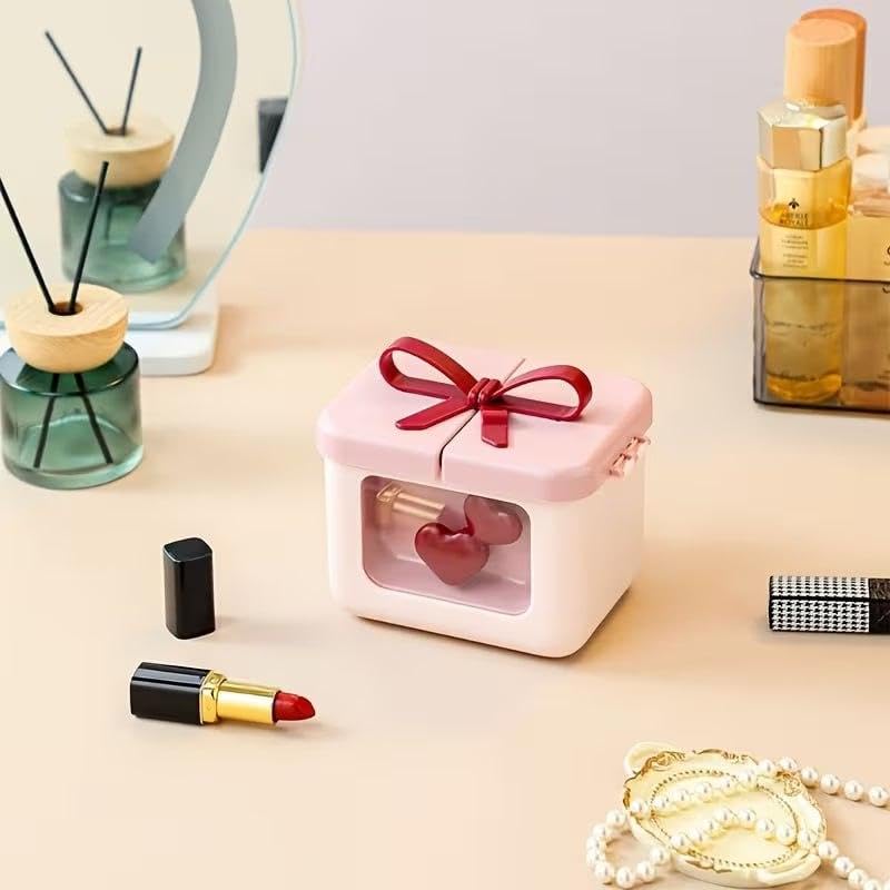 Makeup Box - A small portable organizer for cosmetics with a secure lock that keeps things neat and tidy. It can be used in a bag or on a hairstyle, with amazing girlish colours easy and elegant organ