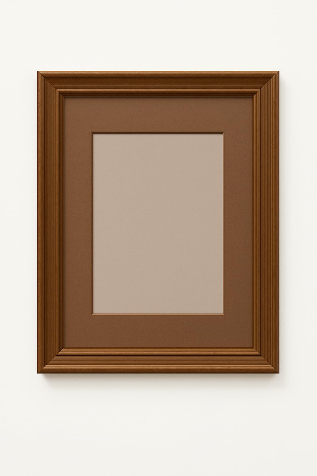 Wooden Photo Frame with Stand, 15 x 22.5 cm, Brown - for Home and Office - Without Glass