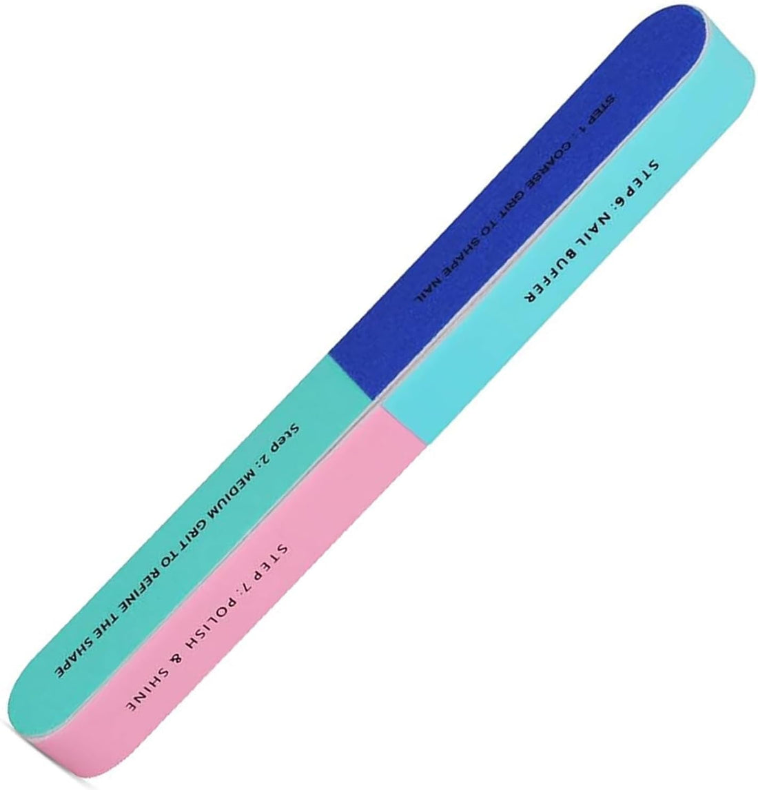 Nopatia Professional 7 in 1 Nail File - All in One Manicure Pedicure Tool - Washable Nail Buffer & Shaping File for Men & Women