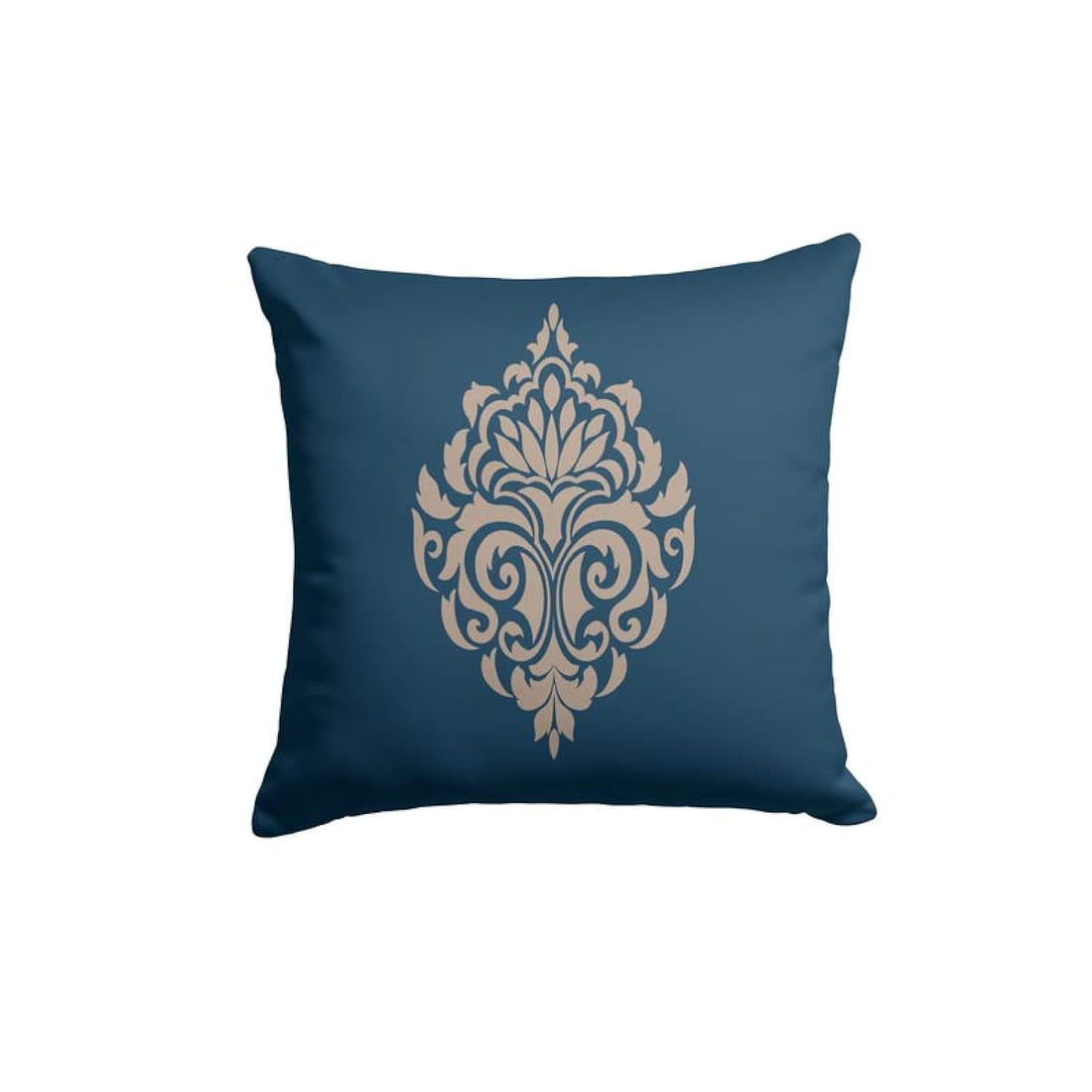 ART MOOD HOME Velvet Damask Blue Cushion Blue 40x40 CM