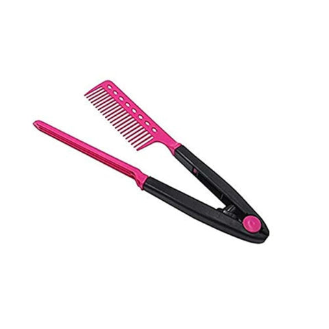 V-Shaped Straightener Hair Styling Comb Hair Straightener DIY Salon At Home