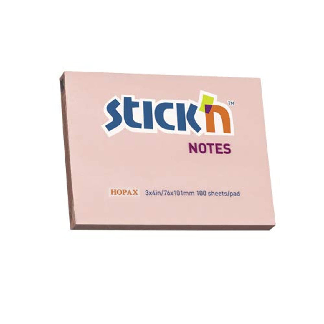Hopax-Stick'N 21151 Sticky Note 76X101 mm - Pink, 100 Sheets