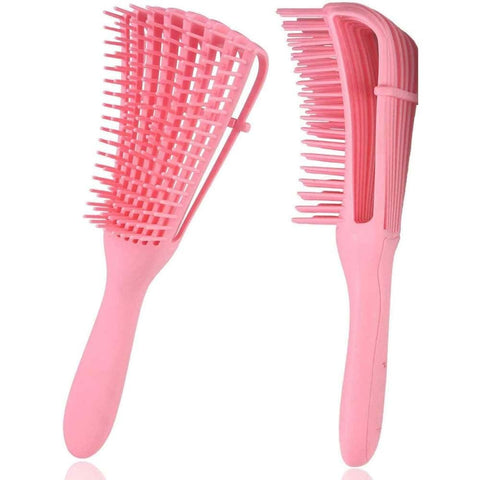Detangling Hair Styling Brush, Anti-Slip Handle, Suitable for Curly and Curly Hair, Scalp Massage