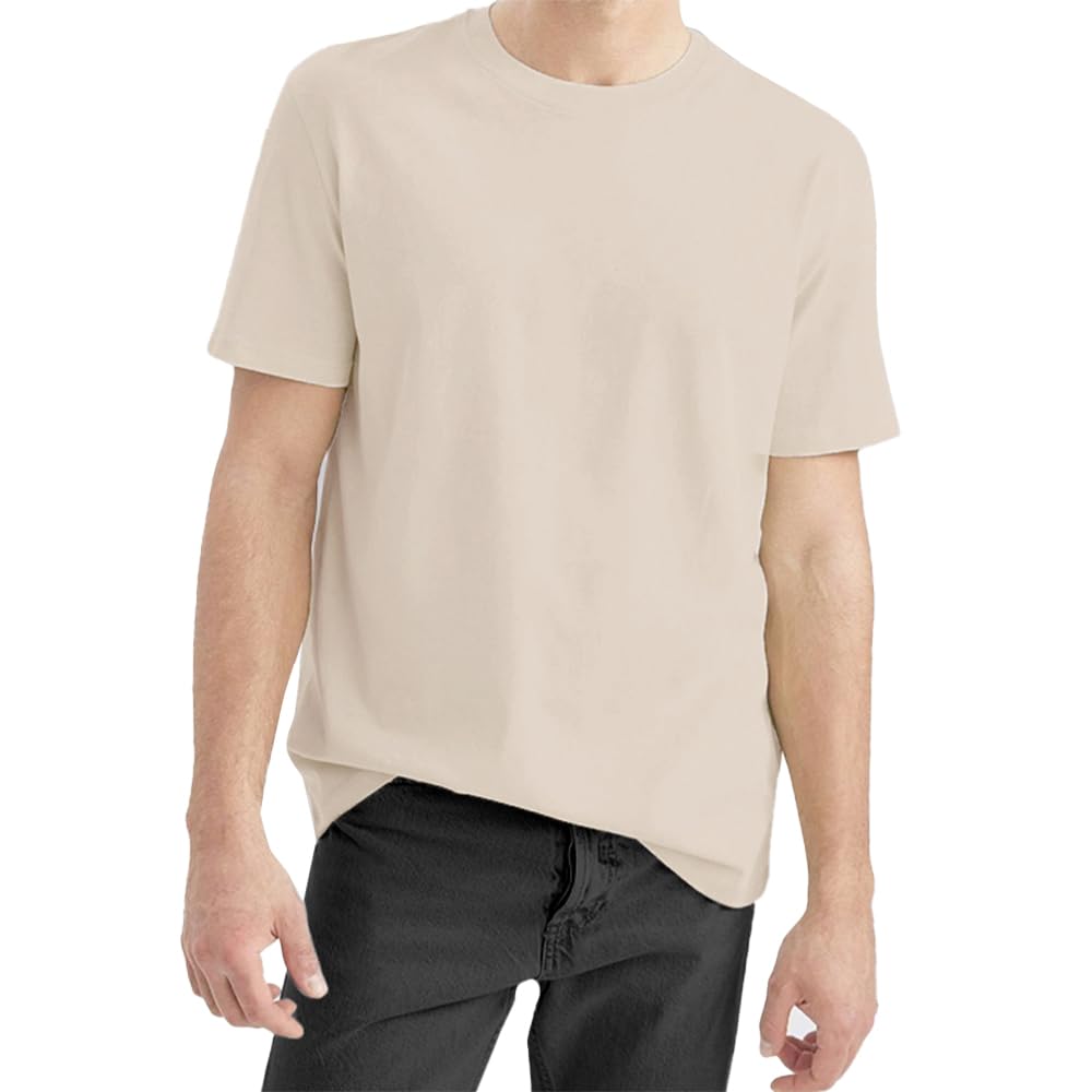 Relax Fit T-shirt For Men - Cotton - Half Sleeves Crew Neck Tee
