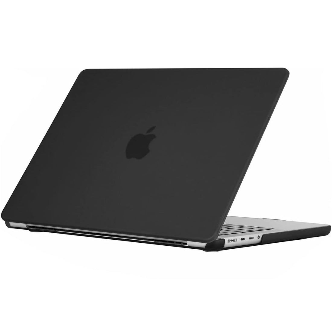 EooCoo Case Compatible for New Macbook Pro 16 inch,2024-2021,M4 A3403 A3186 M3 A2991 M2 A2780 M1 A2485 Pro Max Chip with Touch ID,Protective Plastic Hard Shell Cover,Smooth Shiny Surface,Matte Black