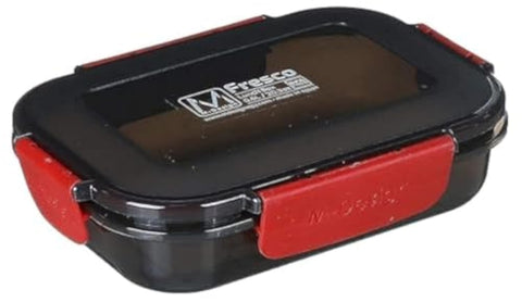 M design lunch box, 600 ml - black and red
