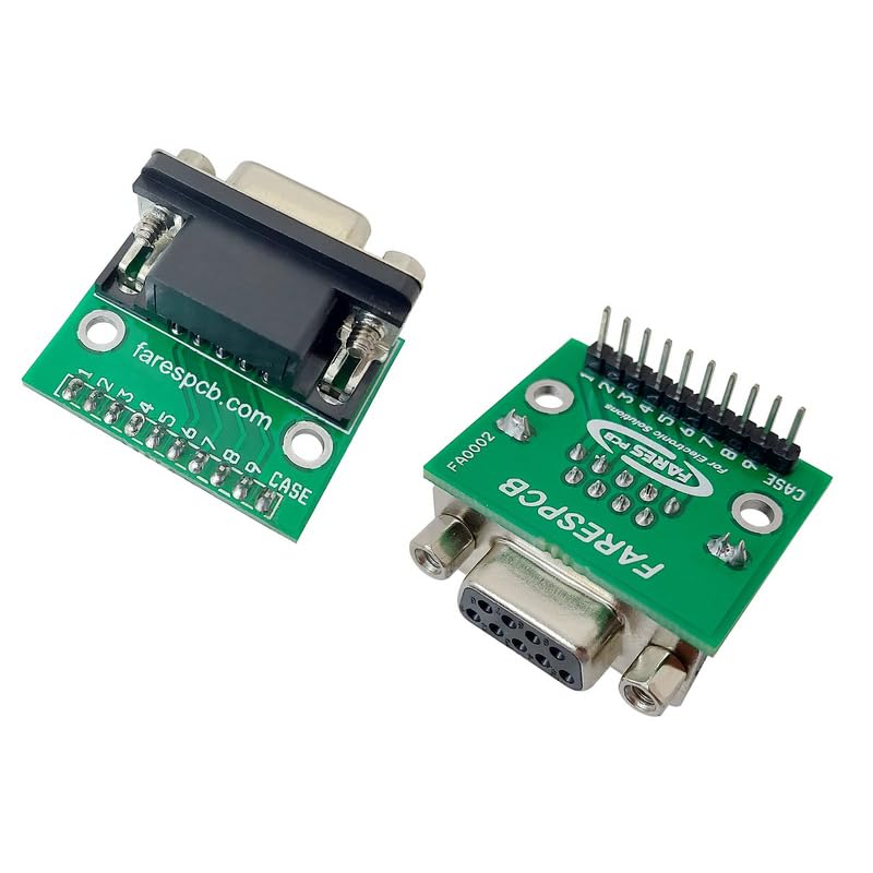 (5Pcs) DB9 Female to Pin Header Adapter for RS-232/RS-422/RS-485 Signals | DB9 Female Pin Header adapter provides standard DE-9 | Durable construction | Easy installation | Reliable