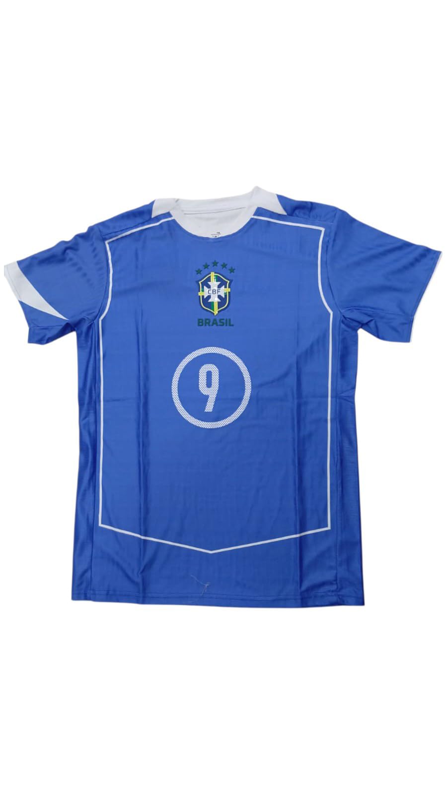 2004 Brazil Classic Football T-Shirt – Unisex Adult #9 – Training & Match Jersey