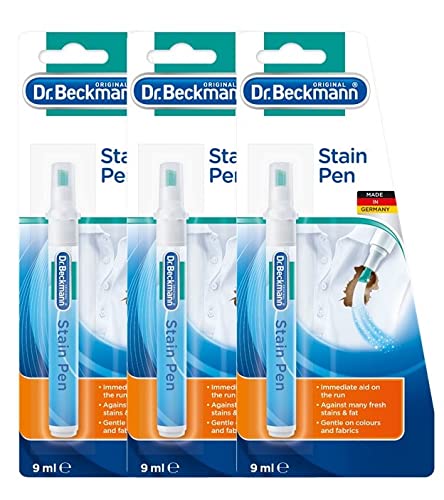 Dr. Beckmann Stain Remover Pen, 9ml | Effective Pocket-Size Stain Remover | Quick, Handy and Easy to Use | Pack of 3