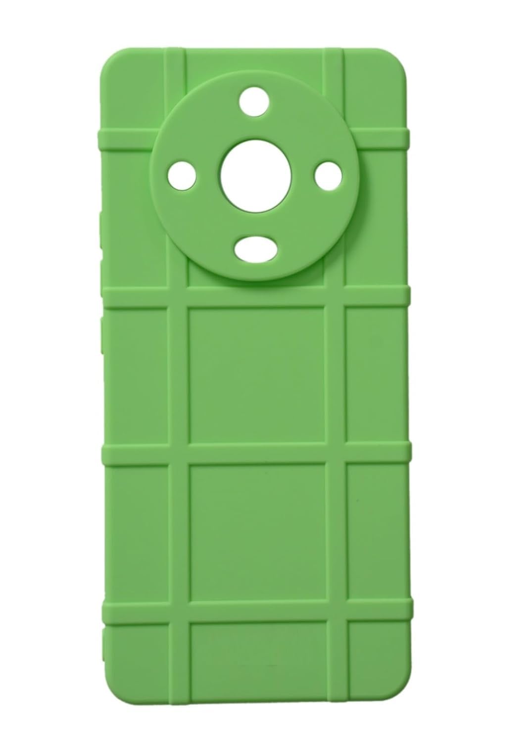 Generic Silicone Light Green Shock-Absorbent Camera Protection Bumper Case for Realme 11 Pro/Pro Plus 5G