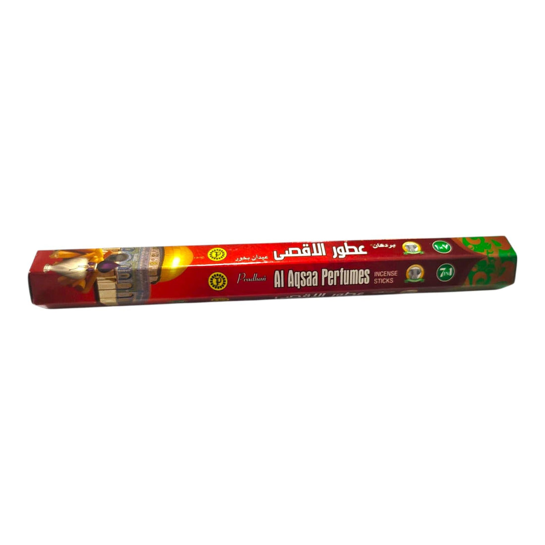 بخÙˆر بردÙ‡اÙ† اÙ„Ù‡Ù†دÙ‰ - Pradhan 7-in-1 Hexagonal Al-Aqsa Perfume Incense Stick 20-Pack