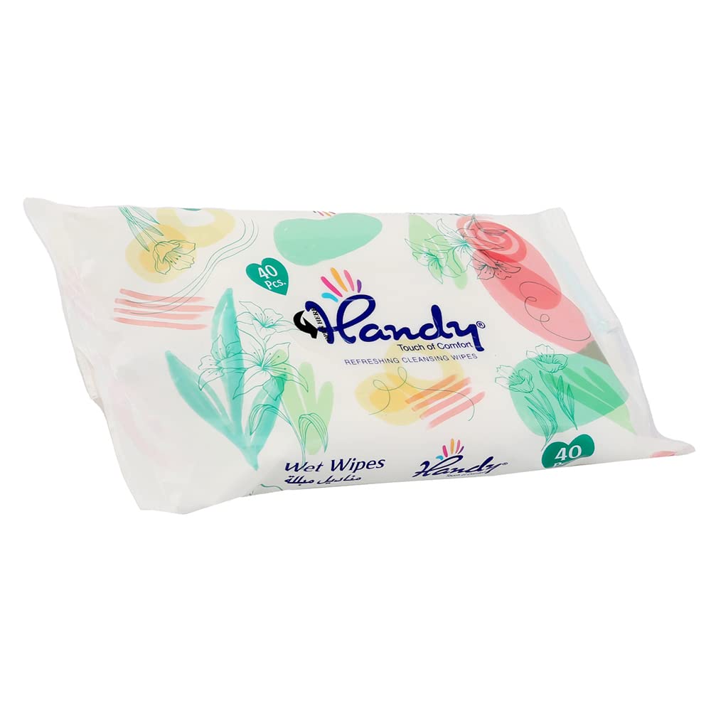 Handy Refreshing Wet Wipes Pack of 40 Wipes