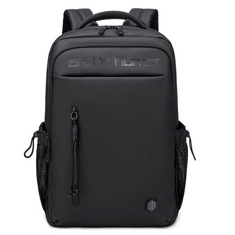 Arctic Hunter Laptop Backpack for Men - 21L, Fits 15.6-inch Laptop & 10.9-inch Tablet, Polyester Leather Business Backpack with Water-Resistant Zipper Pocket