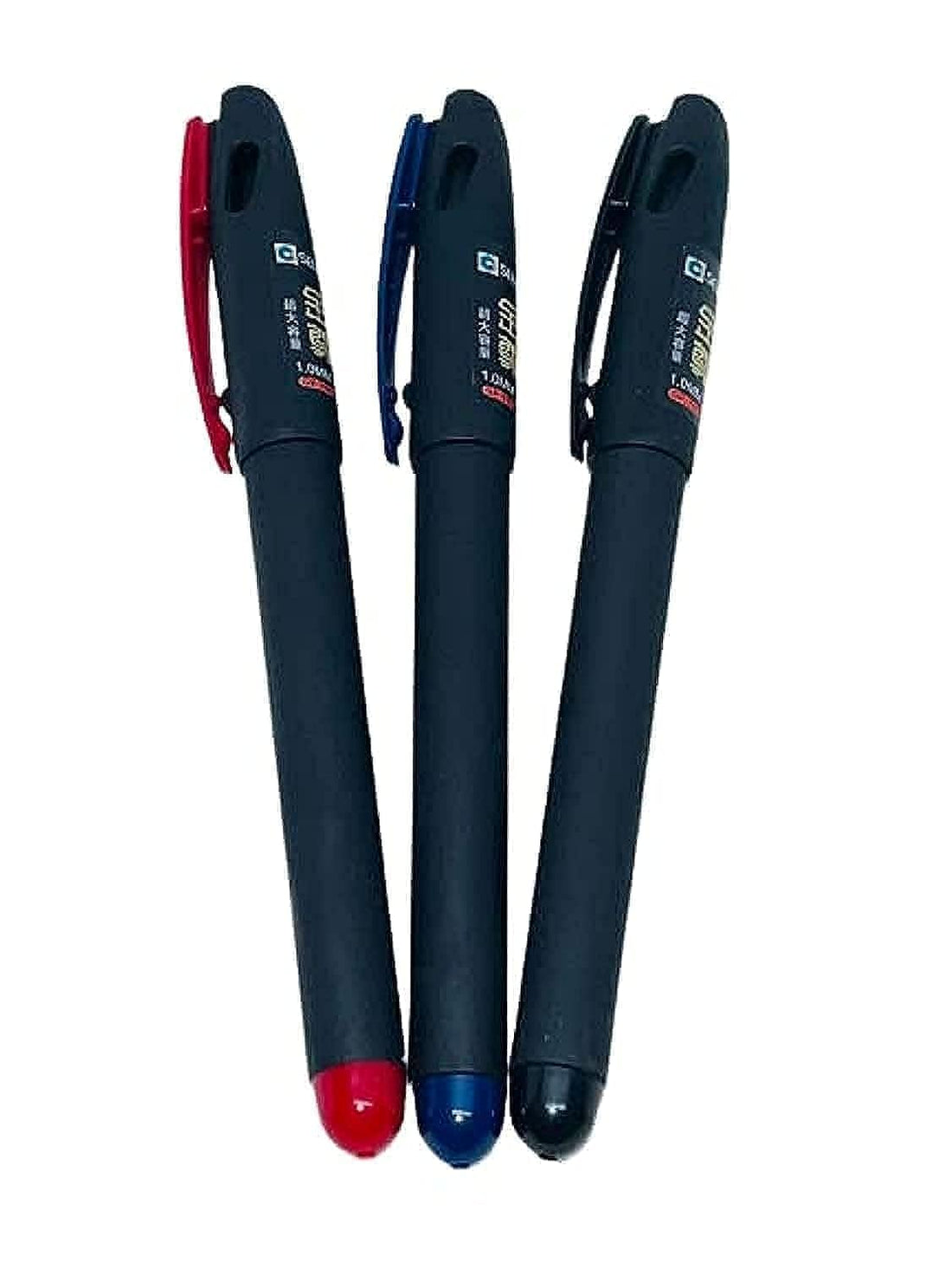 Select GP-760 Big Boss Energy High Quality Ink Pens 1.0mm Smooth Tip Forest Blue (1 Blue + 1 Red + 1 Black))