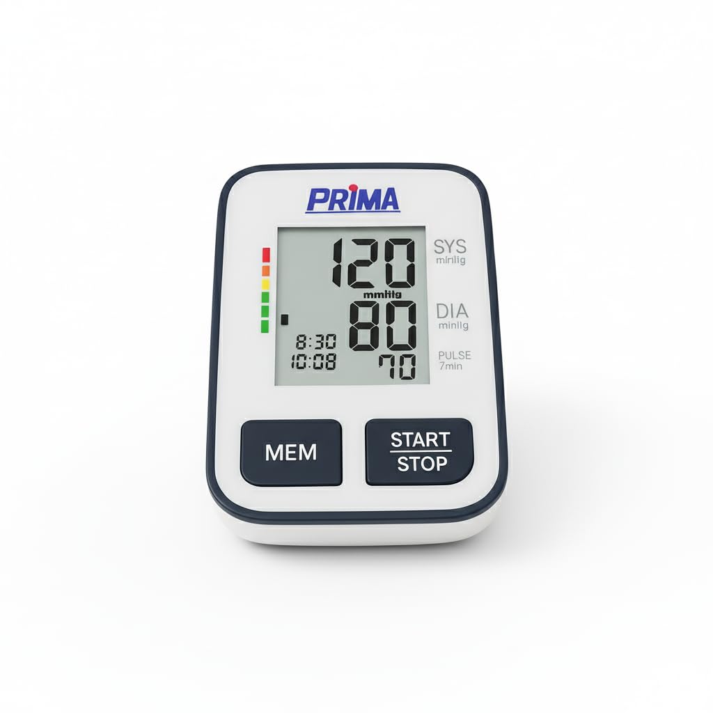 Practical Home Blood Pressure Monitor with Clear Screen and Comfortable Arm Rest Easy to Monitor Regular Pressure and Pulse Readings