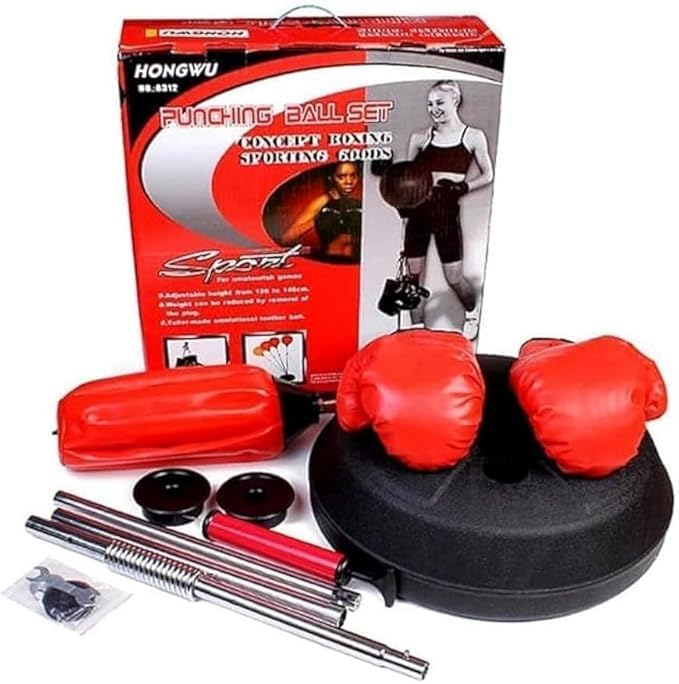 Boxing Ball Set with Punching Bag, Complete Set with Gloves and Pump for Effective Workout
