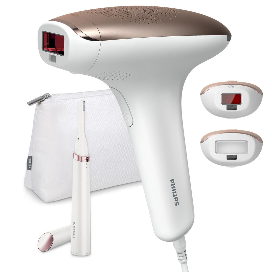 Philips Lumea 8000 Series, IPL Hair Removal Device, SmartSkin Sensor, Clinically Proven Performance, 2 Attachments, Model BRI932/02