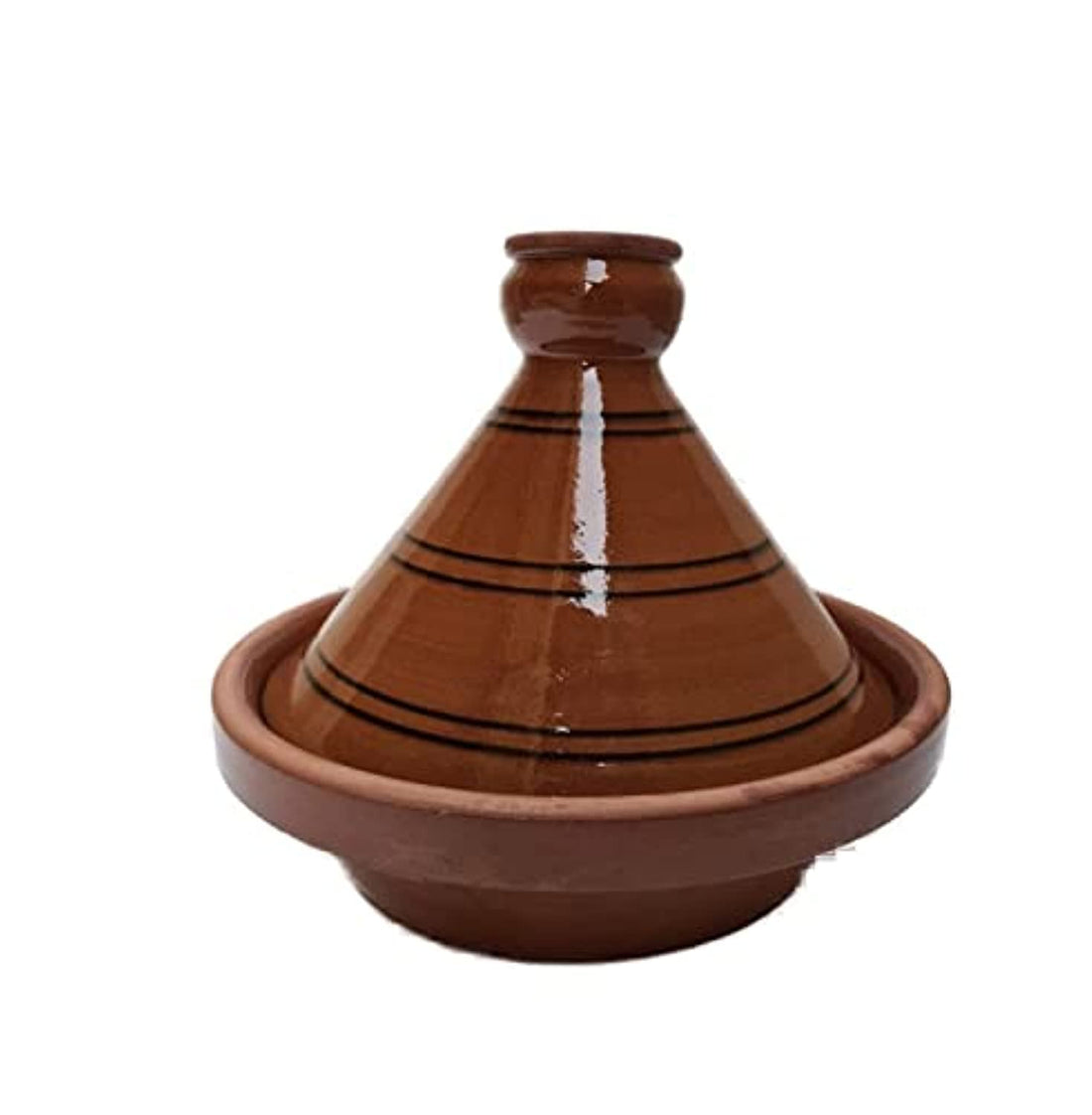 Moroccan Pottery Cooking Casserole - Honey, 6 in