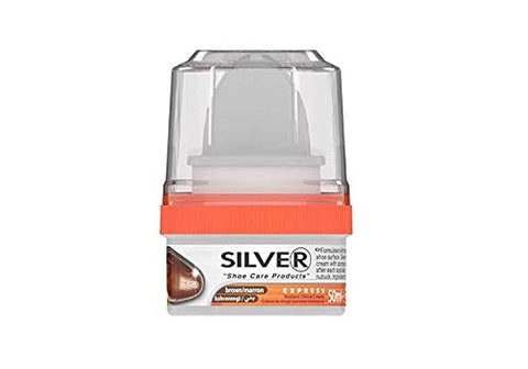 Silver Turki Self-Shining Shoe Polish Cream Set, Brown
