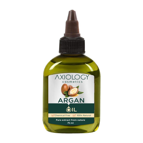 Axiology Argan Oil, 100% Natural Pure Argan Extract, Chemical-Free, 75 ml