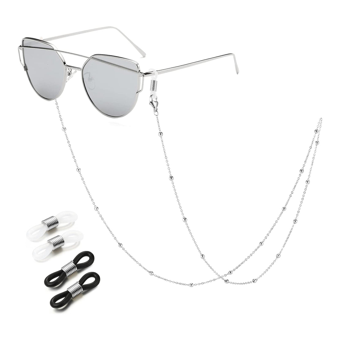 SAM & LORI Stylish Eyeglass Chain for Women-Mask Holder Chain-Silver/Gold/Rose
