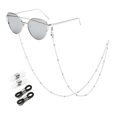 SAM & LORI Stylish Eyeglass Chain for Women-Mask Holder Chain-Silver/Gold/Rose