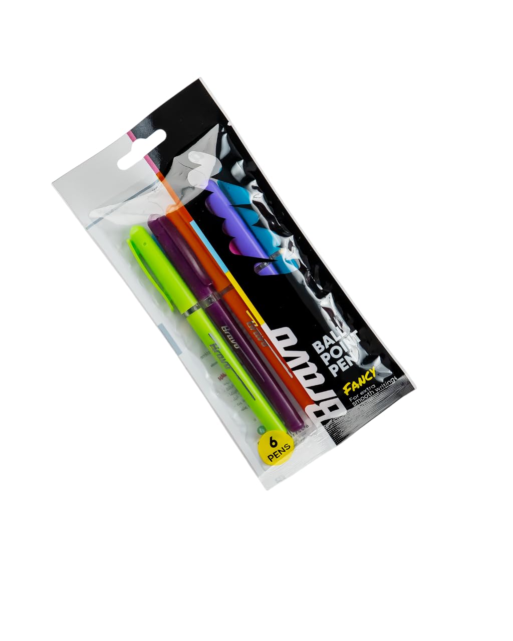 Bravo Fancy Ballpoint Pen 6-Pack