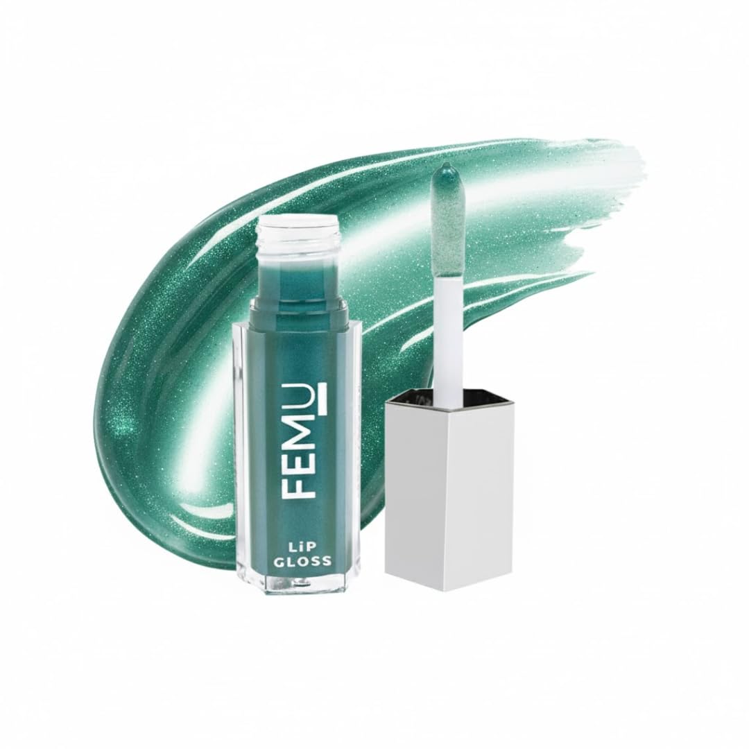 FEMU Delulu Lip Gloss 6 ml, Trans Teal Code 310