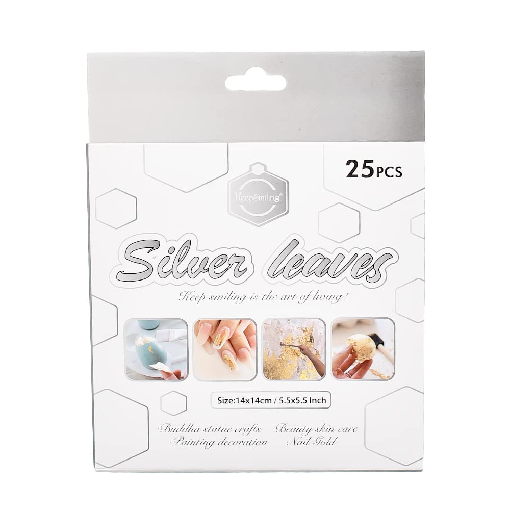 KEEP SMILING Silver Metallic Flakes Resin Flakes Gold Decorative Metallic Flakes for Painting, Crafts, Slime, Resin Jewelry Making, SJB-0003G, 50.0ml