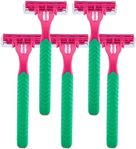 Triple Blade Women's Razor for Silky Smooth Skin, 5 Pieces