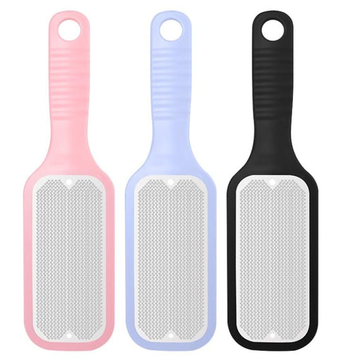 foot File Callus Remover Foot Rasp, Professional Foot Scrubber Pedicure Kit to Remove Callous Dead and Hard Skin for Wet and Dry Feet, Surgical Stainless Steel Foot File (random color)-1pc